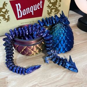 2 3D printed dragons + Egg | kids love these toys!